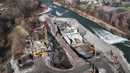 construction site hydroélectrique serhy.fr producteur d'énergie hydroélectrique paca rhones alpes occitanie